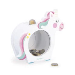Janod Tirelire Licorne en bois* Tapis & Déco