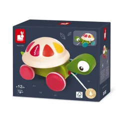 Janod Tortue à Promener Zigolos (bois)* Jouets À Promener & À Pousser