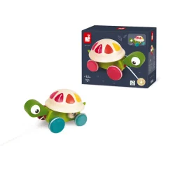 Janod Tortue à Promener Zigolos (bois)* Jouets À Promener & À Pousser