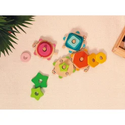 Janod Tortues des Formes I wood (bois)* Formes & Couleurs|Manipulation & Encastrement