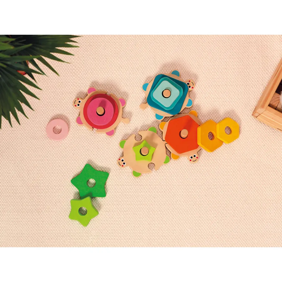 Janod Tortues des Formes I wood (bois)* Formes & Couleurs|Manipulation & Encastrement