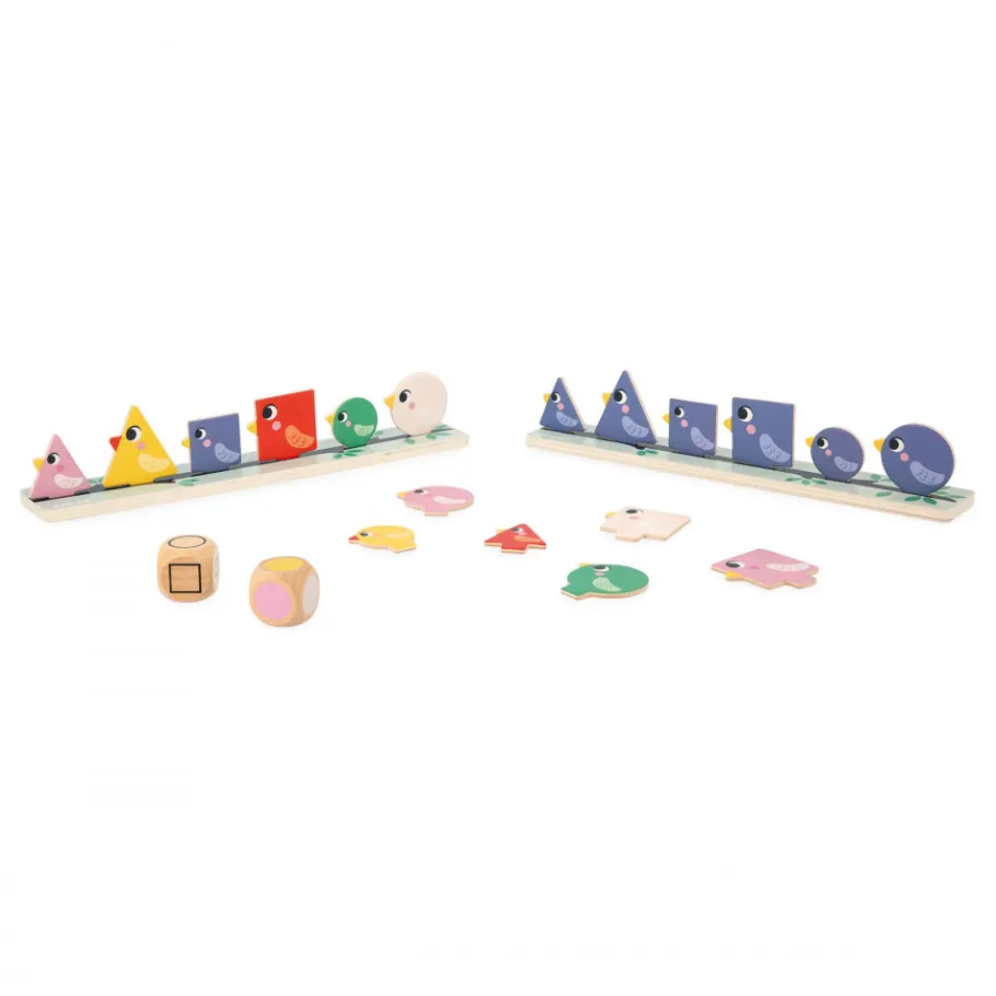 Janod Tri des Formes, Couleurs et Tailles - Les Oiseaux* Jeux Éducatifs Maternelle|Jeux Éducatifs Science & Géographie