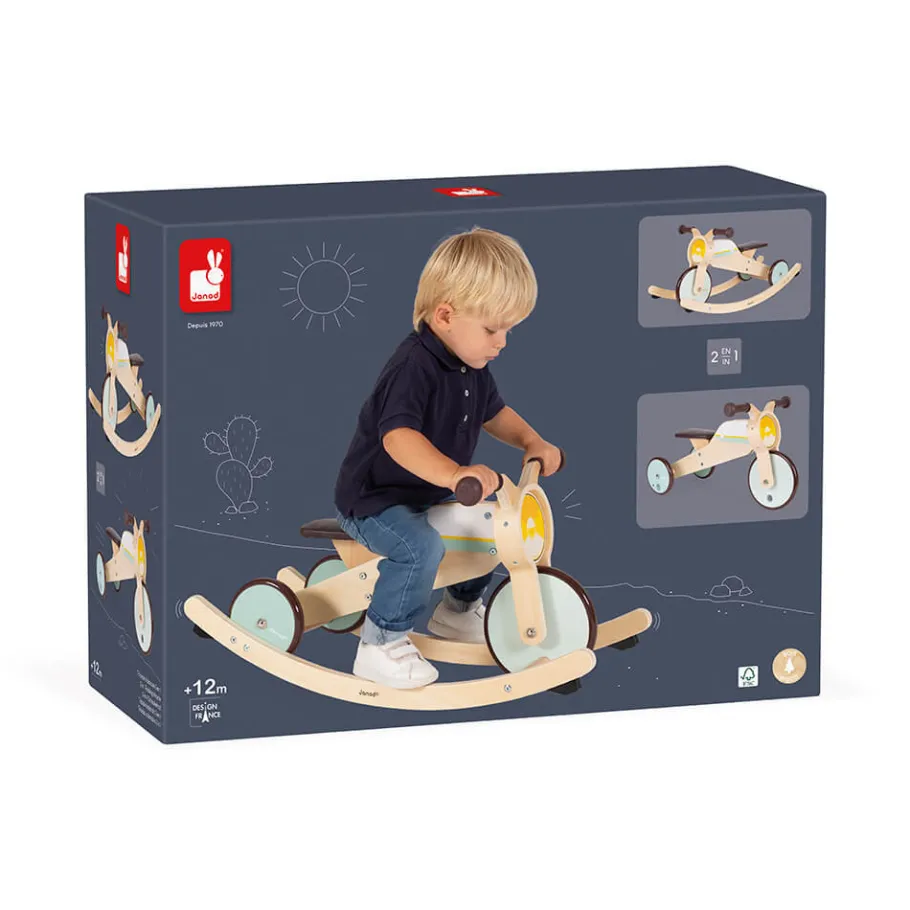 Janod Tricycle 2 en 1 à bascule* Draisiennes & Accessoires|Jouets À Bascule, Porteurs & Chariots