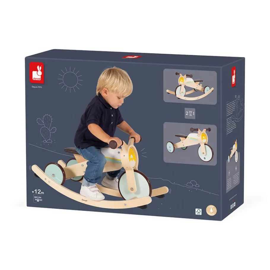 Janod Tricycle 2 en 1 à bascule* Draisiennes & Accessoires|Jouets À Bascule, Porteurs & Chariots