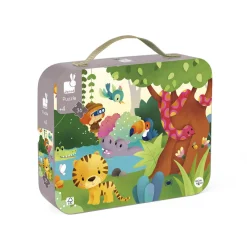 Janod Valisette puzzle panoramique Jungle 36 pièces* Puzzles 20 À 49 Pièces