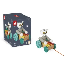 Janod Xylo Lémurien à Tirer Tropik* Manipulation & Encastrement|Jouets À Promener & À Pousser